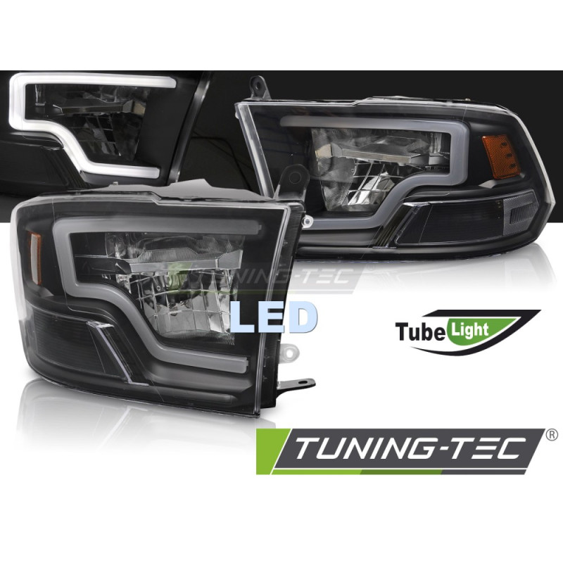 Fanali Posteriori LED LED Nero per Dodge Ram 2009-2018 (Cod. TT-LPDO38)