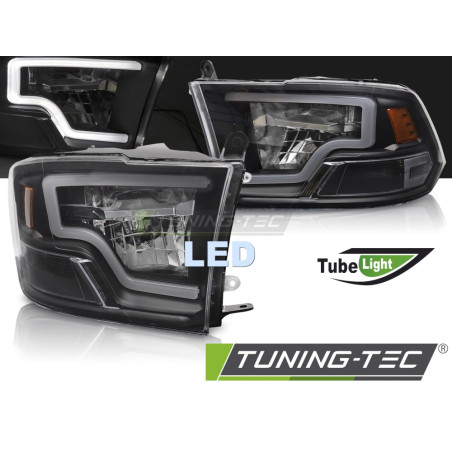 Fanali Posteriori LED LED Nero per Dodge Ram 2009-2018 (Cod. TT-LPDO38)