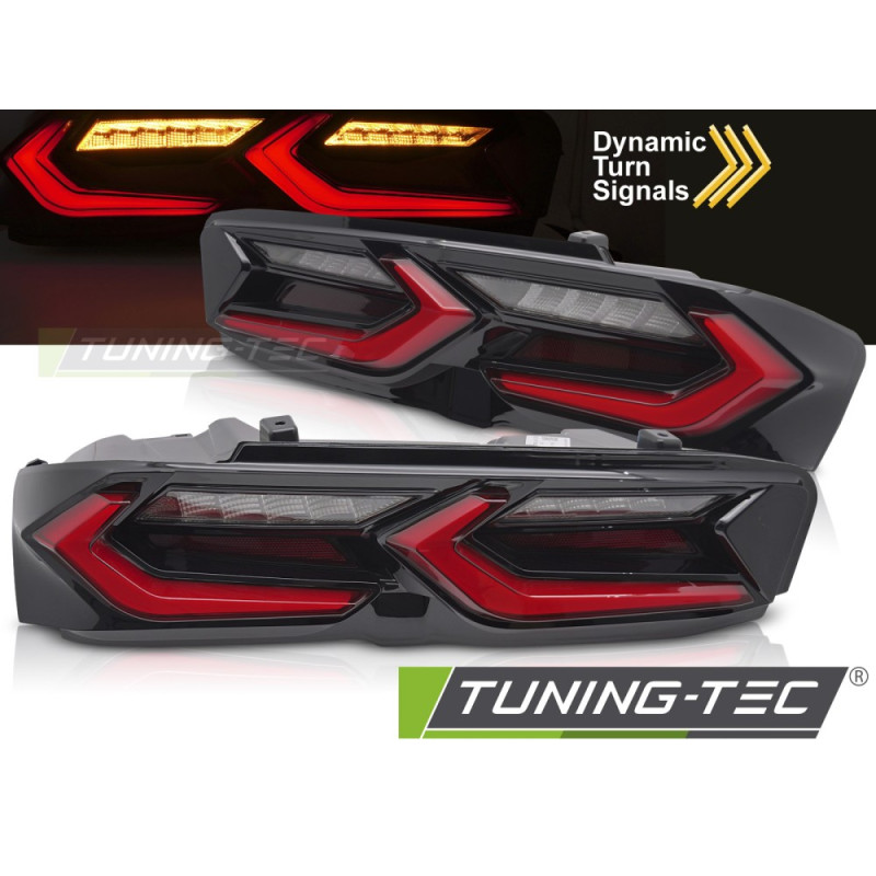 Fanali Posteriori LED Nero per Chevrolet Camaro 2019-2023 (Cod. TT-LDCT09)