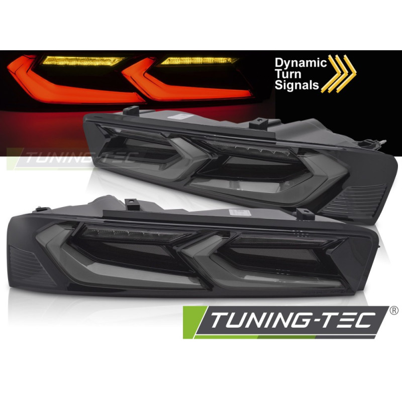 Fanali Posteriori LED Nero per Chevrolet Camaro 2016-2018 (Cod. TT-LDCT08)