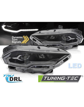 Fari Anteriori LED Nero per Ford Mustang 2018-2021 (Cod. TT-LPFO97)