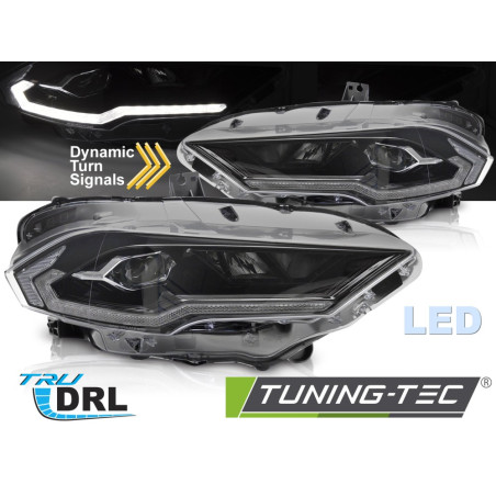 Fari Anteriori LED Nero per Ford Mustang 2018-2021 (Cod. TT-LPFO97)