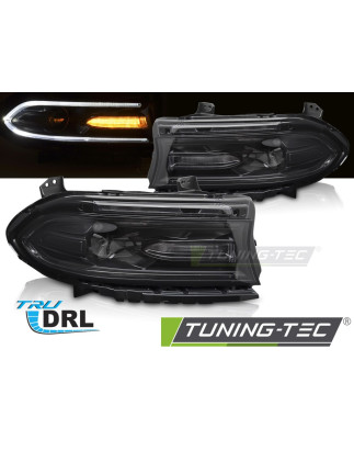 Fari Anteriori LED Nero per Dodge Charger 2014-2023 (Cod. TT-LPDO33)