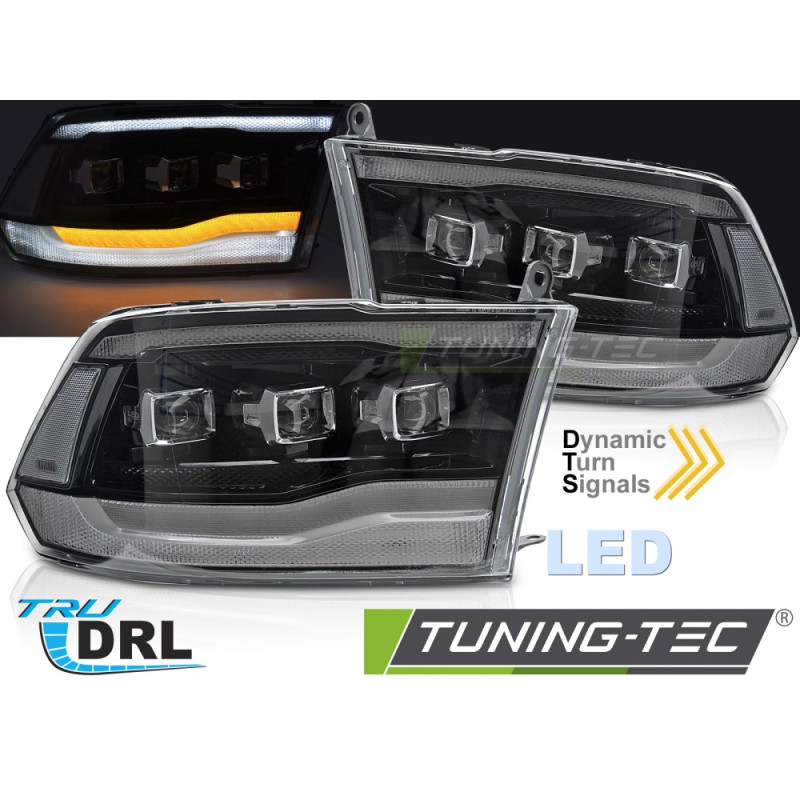 Fanali Posteriori LED Nero per Dodge Ram 2009-2018 (Cod. TT-LPDO32)