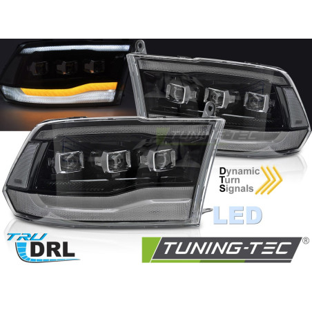 Fanali Posteriori LED Nero per Dodge Ram 2009-2018 (Cod. TT-LPDO32)