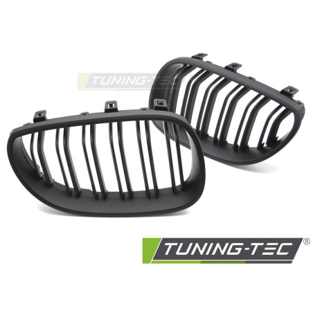 Griglia Frontale Nero Opaco Doppia Barra Nero per BMW E60/E61 2003-2010 (Cod. TT-GRBML7)