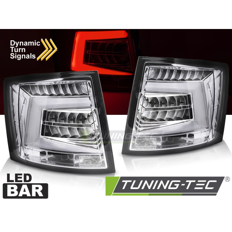 Fanali Posteriori LED Cromato per Skoda Octavia Iii Sw OEM Bulb 2012-2020 (Cod. TT-LDSK16)