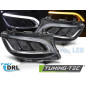 Fari Anteriori Luci Diurne DRL LED Cromato per Mercedes-Benz Sprinter 2018-2023 (Cod. TT-LPMEG0)