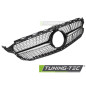 Griglia Frontale Cromato Nero per Mercedes-Benz W205 /s205 14-18/C205 15-18/A205 16-18 2014-2018 (Co