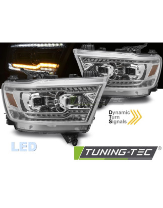 Fari Anteriori LED Cromato per Dodge Ram 2019-2022 (Cod. TT-LPDO46)