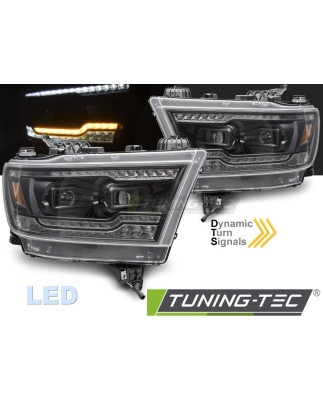 Fari Anteriori LED Nero per Dodge Ram 2019-2022 (Cod. TT-LPDO47)