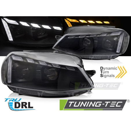 Fari Anteriori Nero per Volkswagen Golf 7 2017-2019 (Cod. TT-LPVWX5)