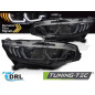 Fari Anteriori Luci Diurne DRL Nero per Honda Civic X 2016-2021 (Cod. TT-LPHO34)