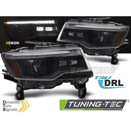 Fanali Posteriori Nero per Chrysler Jeep Grand Cherokee Seq Hid 2014-2021 (Cod. TT-LPCH38)