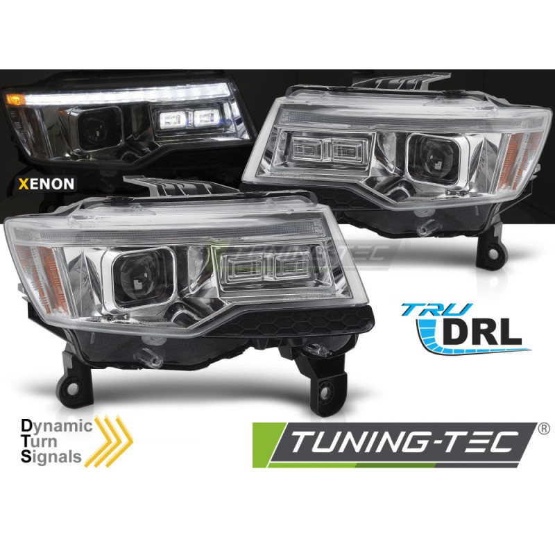 Fanali Posteriori Cromato per Chrysler Jeep Grand Cherokee Seq Hid 2014-2021 (Cod. TT-LPCH37)