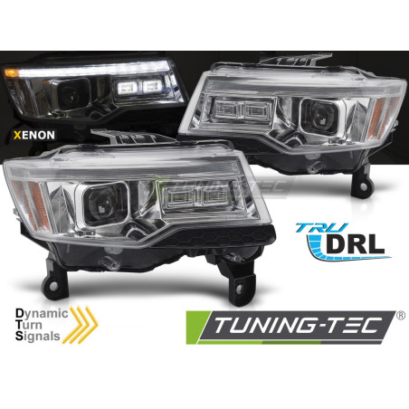 Fanali Posteriori Cromato per Chrysler Jeep Grand Cherokee Seq Hid 2014-2021 (Cod. TT-LPCH37)