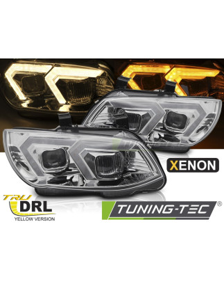 Fari Anteriori Luci Diurne DRL LED Cromato per BMW E92/E93 Lci 2010-2013 (Cod. TT-LPBMS5)