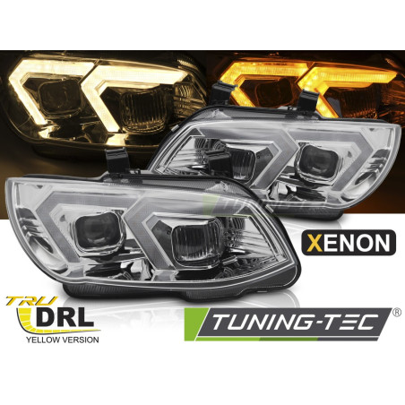 Fari Anteriori Luci Diurne DRL LED Cromato per BMW E92/E93 Lci 2010-2013 (Cod. TT-LPBMS5)