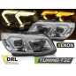 Fari Anteriori Luci Diurne DRL LED Cromato per BMW E92/E93 Lci 2010-2013 (Cod. TT-LPBMS5)