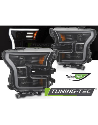 Fari Anteriori Nero per Ford F150 Mk13 2014-2017 (Cod. TT-LPFOB3)