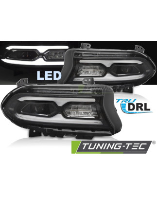 Fari Anteriori LED Nero per Dodge Charger 2014-2023 (Cod. TT-LPDO45)