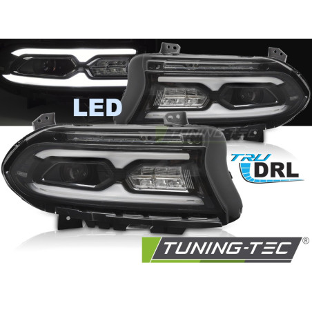 Fari Anteriori LED Nero per Dodge Charger 2014-2023 (Cod. TT-LPDO45)
