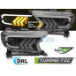 Fari Anteriori Nero per Ford Ranger V 2016-2022 (Cod. TT-LPFOC0)