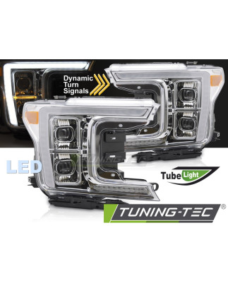 Fari Anteriori LED Cromato per Ford F150 Mk13 2017-2020 (Cod. TT-LPFOB7)
