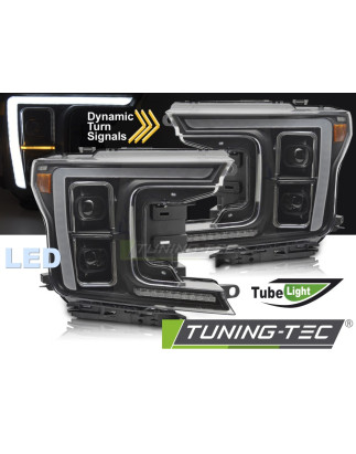 Fari Anteriori LED Nero per Ford F150 Mk13 2017-2020 (Cod. TT-LPFOB8)