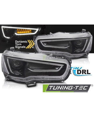 Fanali Posteriori Nero per Mitsubishi Lancer 8 2008-2016 (Cod. TT-LPMI22)
