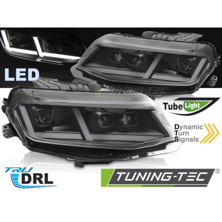 Fanali Posteriori LED Nero per Chevrolet Camaro Full 2016-2018 (Cod. TT-LPCT23)