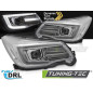Fari Anteriori Luci Diurne DRL Cromato per Subaru Forester Iv 2013-2018 (Cod. TT-LPSU17)
