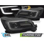 Fari Anteriori Luci Diurne DRL Nero per Subaru Forester Iv 2013-2018 (Cod. TT-LPSU18)