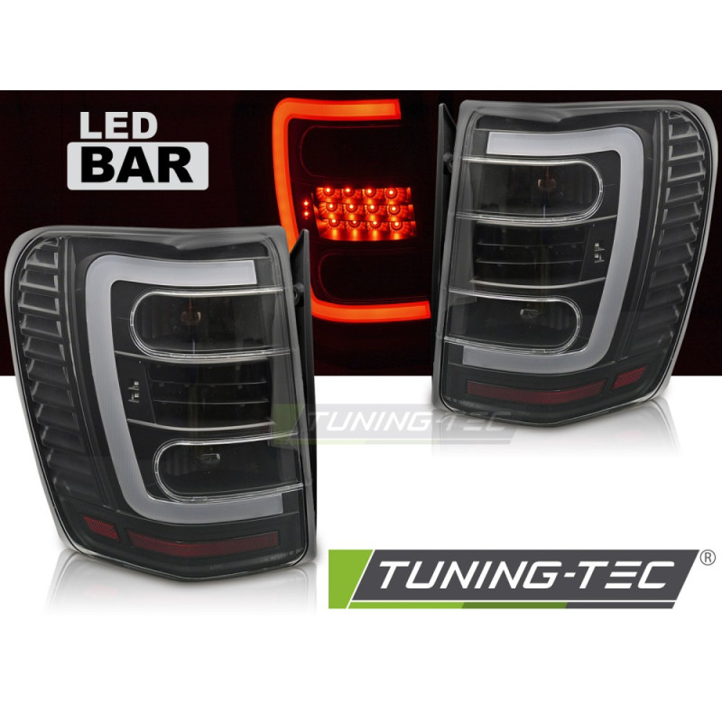 Fanali Posteriori LED Nero per Chrysler Jeep Grand Cherokee 1999-05/2005 (Cod. TT-LDCH38)