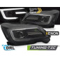 Fari Anteriori Luci Diurne DRL Nero per Subaru Forester Iv 2013-2018 (Cod. TT-LPSU20)