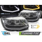 Fari Anteriori Luci Diurne DRL LED Cromato per Volkswagen Transporter T6 2015-2019 (Cod. TT-LPVWX6)