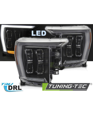 Fari Anteriori LED Nero per Ford F150 Mk14 2020-2023 (Cod. TT-LPFOA6)