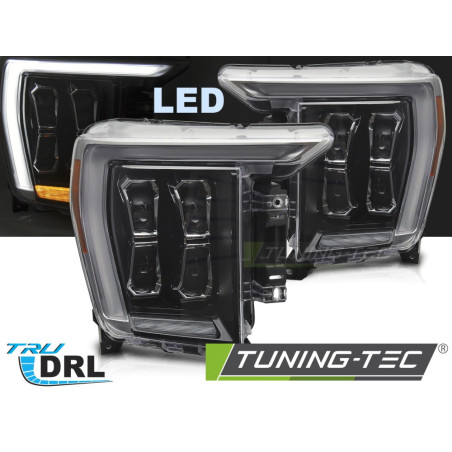 Fari Anteriori LED Nero per Ford F150 Mk14 2020-2023 (Cod. TT-LPFOA6)