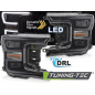 Fari Anteriori Luci Diurne DRL LED Nero per Ford F150 Mk13 2017-2020 (Cod. TT-LPFOA1)