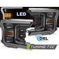 Fari Anteriori Luci Diurne DRL LED Nero per Ford F150 Mk13 2017-2020 (Cod. TT-LPFOA0)