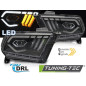Fari Anteriori Luci Diurne DRL LED Nero per Ford Mustang 2010-2013 (Cod. TT-LPFO98)