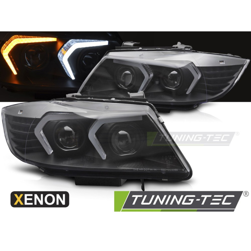 Fari Anteriori LED Nero per BMW E90/E91 Lci 2009-2011 (Cod. TT-LPBMP6)