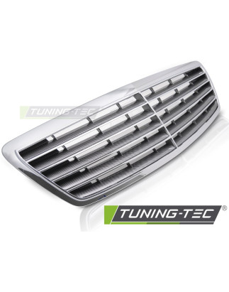 Griglia Frontale Carbon Look Cromato per Mercedes-Benz S-class W220 2002-2005 (Cod. TT-GRME61)