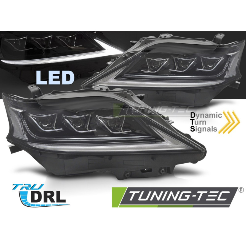 Fari Anteriori LED Nero per Lexus Rx 2012-2015 (Cod. TT-LPLE13)