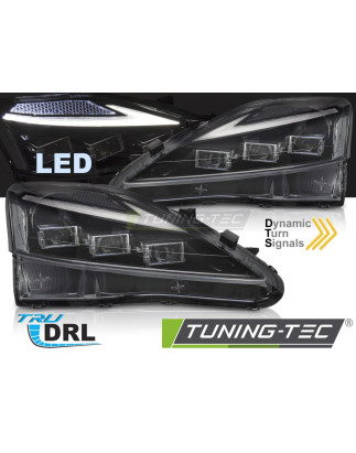 Fari Anteriori LED Nero per Lexus Is 2006-2013 (Cod. TT-LPLE12)