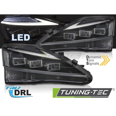 Fari Anteriori LED Nero per Lexus Is 2006-2013 (Cod. TT-LPLE12)