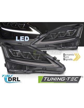 Fari Anteriori LED Nero per Lexus Is 2006-2013 (Cod. TT-LPLE11)