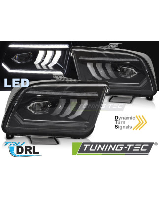 Fari Anteriori LED Nero per Ford Mustang 2004-2009 (Cod. TT-LPFO99)
