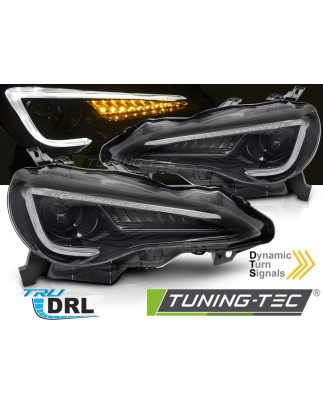 Fari Anteriori Luci Diurne DRL LED Nero per Toyota Gt86 2012-2021 (Cod. TT-LPTO42)