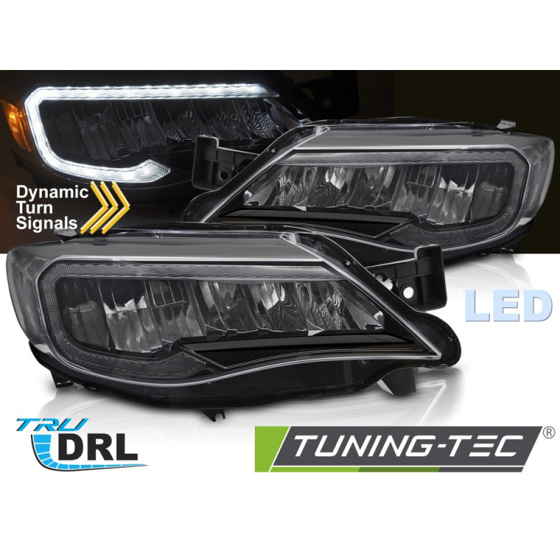 Fari Anteriori LED Nero per Subaru Wrx 2008-2014 (Cod. TT-LPSU23)